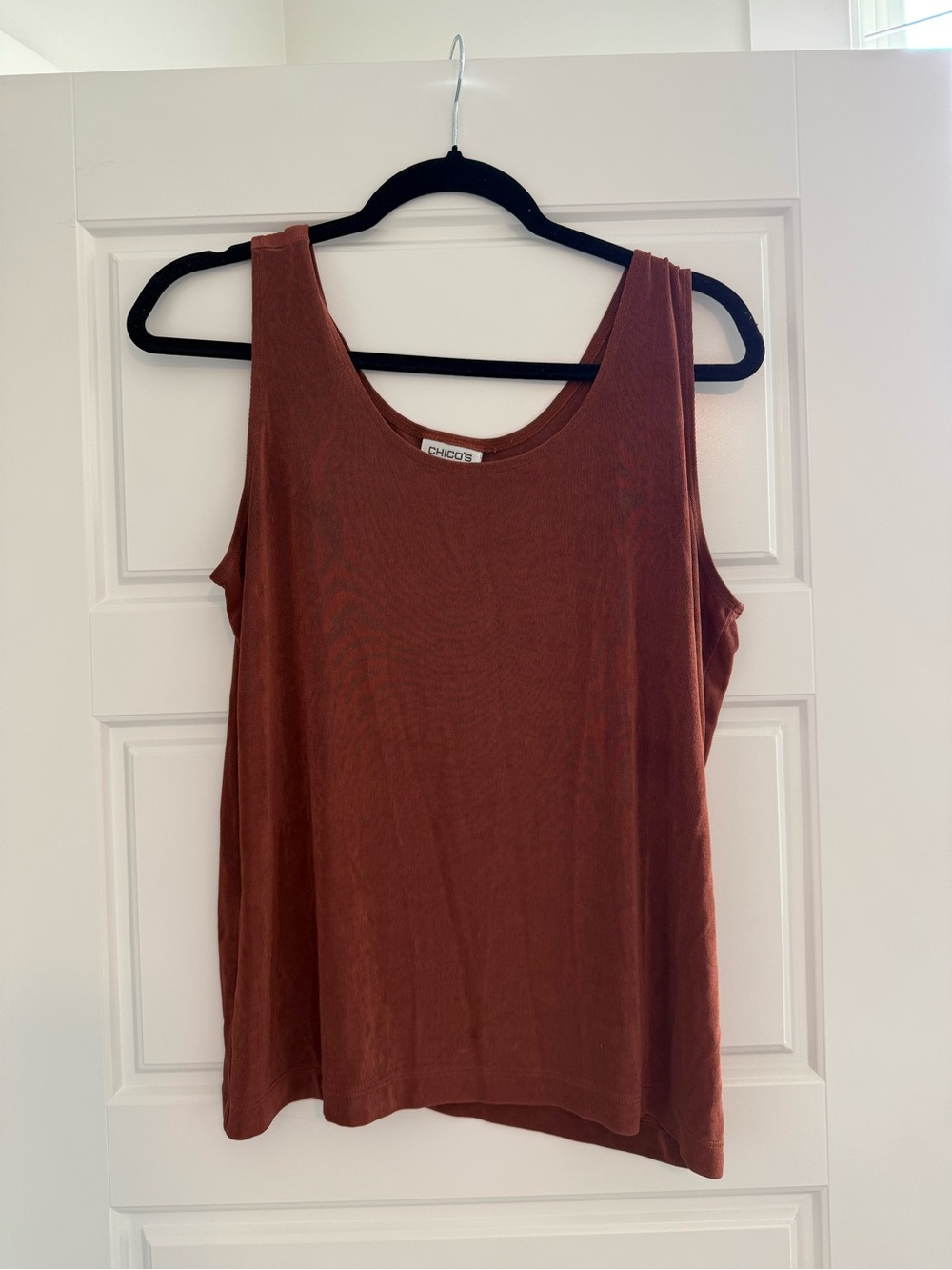 Chico's Sleeveless Tank Top in Rust Brown